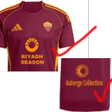 25-26 Roma Home Player Version Soccer Jersey
