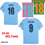 25-26 Man City Home Fans Soccer Jersey