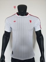 25-26 Man Utd White Casual Edition Player Version Training shirts