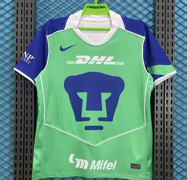 25-26 Pumas UNAM Blue Black Training Shirts