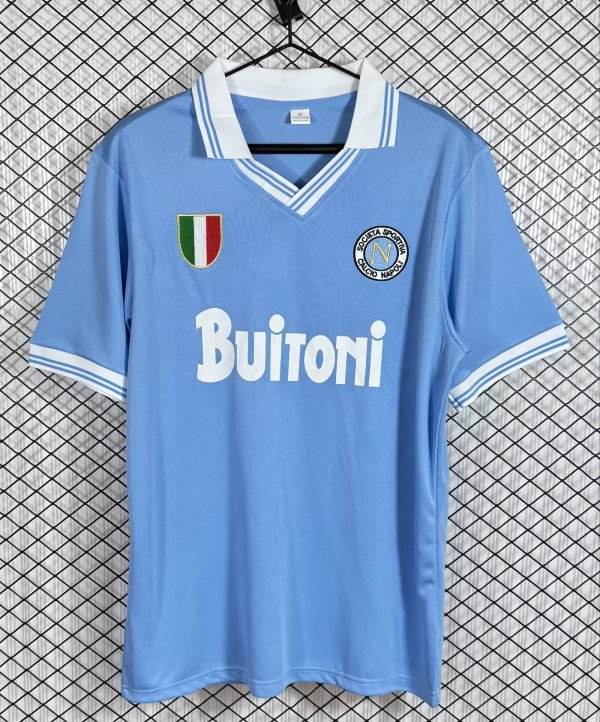 1986-1987 Napoli Home Retro Soccer Jersey