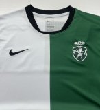 25-26 Sporting Lisbon White Green Fans Soccer Jersey*空白版