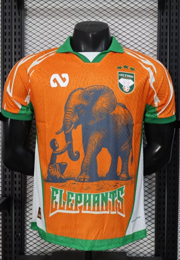 25-26 Cote d'Ivoire Orange Special Edition Player Version Soccer Jersey