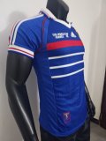 1998 France Home Player Version Retro Soccer Jersey*球员