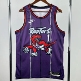 25-26 Raptors McGRADY #1 Purple Retro Top Quality Hot Pressing NBA Jersey