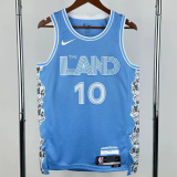 24-25 Cleveland Cavaliers GARLAND #10 Light blue City Edition Top Quality Hot Pressing NBA Jersey