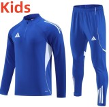2025 AD White Kids Half Pull Tracksuit