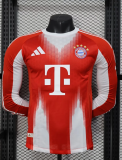 25-26 Bayern Home Special Edition Font Long Sleeve Player Version Soccer Jersey (长袖球员印特别版字体)