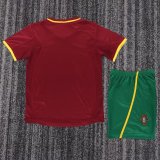 2000 Portugal Home Retro Kids Soccer Jersey