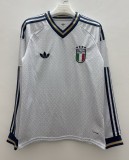 2026 Italy Away Long Sleeve Fans Soccer Jersey