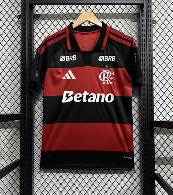 26-27 Flamengo Home Print Sponsor Fans Soccer Jersey 全广告