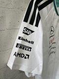 2026 F1 Benz New Pattern Short Sleeve Racing Suit