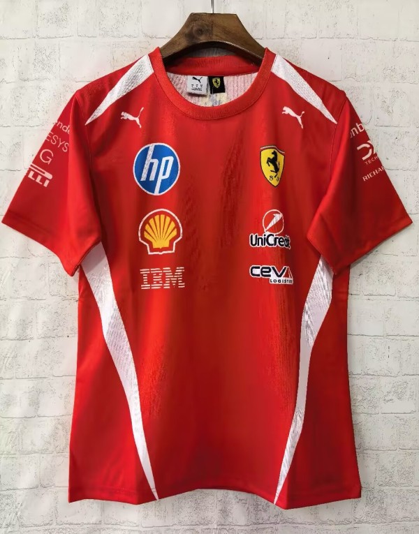 2026 F1 Ferrari New Pattern Red Short Sleeve Racing Suit