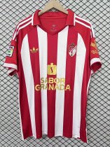 26-27 Granada Red Retro Version Fans Soccer Jersey