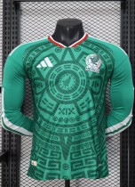2026 Mexico Home Long sleeves Player Version Soccer Jersey