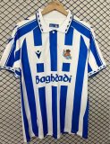 26-27 Real Sociedad Retro Version Fans Soccer Jersey
