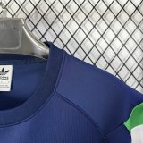 2026 Italy Blue Short sleeves Loose And Thickened Hoody