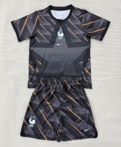 2026 France Black GoalKeeper Kids Soccer Jersey