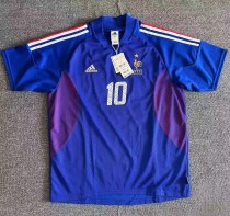 2002 France Home Retro Soccer Jersey
