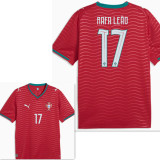 2026 Portugal Home Long Sleeve Player Version Soccer Jersey (长袖球员)