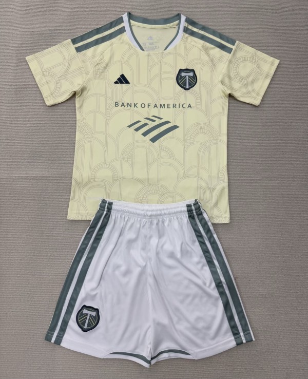 26-27 Portland Timbers Away Kids Soccer Jersey