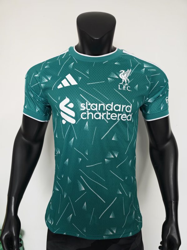 26-27 LIV Green Goalkeeper Player Version Soccer Jersey