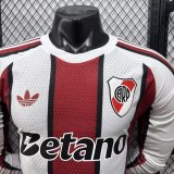 26-27 River Plate Away Long Sleeve Player Version Soccer Jersey*长袖球员