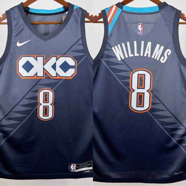 26-27 OKC Top Quality Hot Pressing NBA Jersey