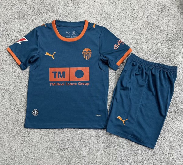 26-27 Valencia Away Kids Soccer Jersey