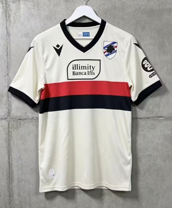 26-27 Sampdoria Away Fans Soccer Jersey
