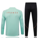 26-27 France High Quality Half Pull Tracksuit