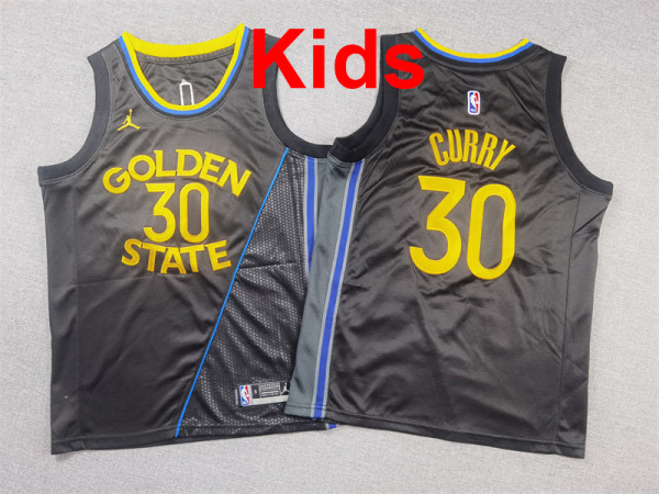 2026  Warriors Top Quality Hot Pressing Kids NBA Jersey