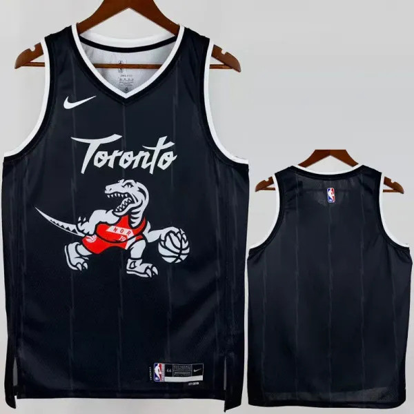 25-26 Raptors BARRETT  Black City Edition Top Quality Hot Pressing NBA Jersey(空白版）