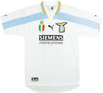 2000/01 Lazio White Retro Soccer Jersey