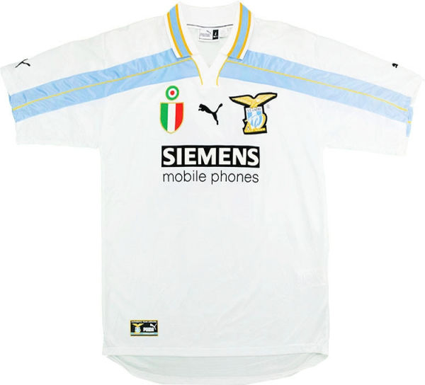 2000/01 Lazio White Retro Soccer Jersey