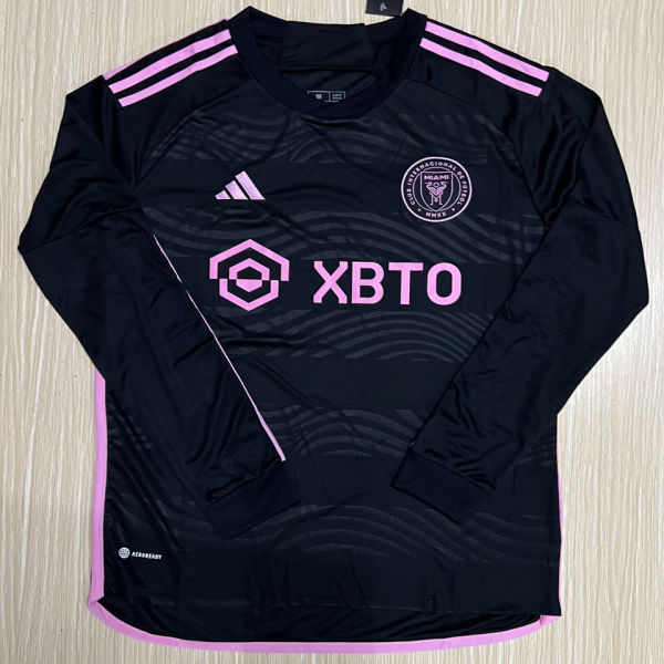 2023/24 Inter Miami Away Black Long Sleeve Jersey