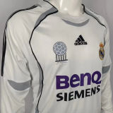 2006/07 RM White Home Long Sleeve Retro Jersey