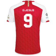 G.JESUS #9 ARS 1:1 Quality Home Fans Jersey 2023/24 (UCL Font) ★★
