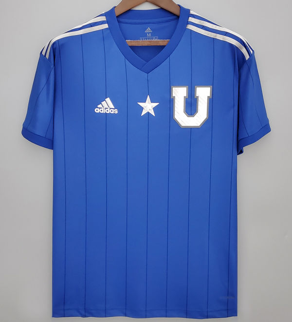 2011 Universidad de Chile Commemorative Edition Blue Retro Soccer Jersey