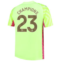 CHAMPIONS #23 Man City Goalkeeper Soccer Jersey 2023/24 (金色字体)