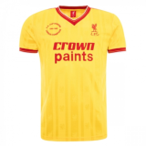 1985-1986 LFC Third Away Yellow Retro Soccer Jersey