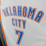 2024 KC Thunder HOLMGREN #7 White NBA Jersey