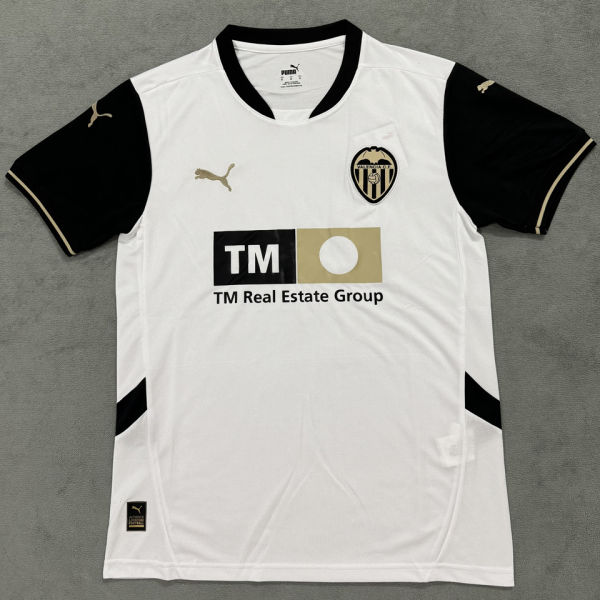 2024/25 Valencia Home White Fans Soccer Jersey
