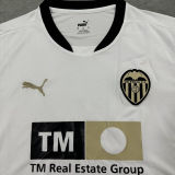 2024/25 Valencia Home White Fans Soccer Jersey