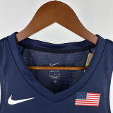 2025 Team USA JAMES #6 Sapphire Blue NBA Jerseys