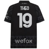 THEO #19 AC Milan x PUMA x Pleasures 4Th Black Fans Jersey 2023/24 ★★