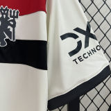 2024/25 M Utd Third White Long Sleeve Fans Soccer Jersey
