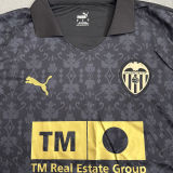 2024/25 Valencia Away Black Fans Soccer Jersey
