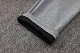 2024/25 Brazil Grey Hoody Zipper Jacket Tracksuit