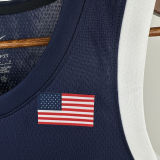 2025 Team USA JAMES #6 Sapphire Blue NBA Jerseys